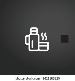 Thermo vector icon. Thermo concept stroke symbol design. Thin graphic elements vector illustration, outline pattern for your web site design, logo, UI. EPS 10.