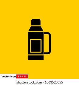 Thermo vector icon isolated on yellow background, Thermo logo concept