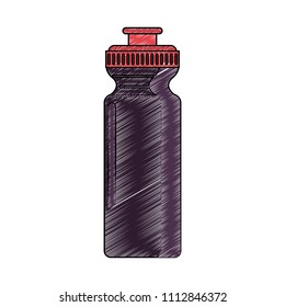 Thermo water bottle scribble