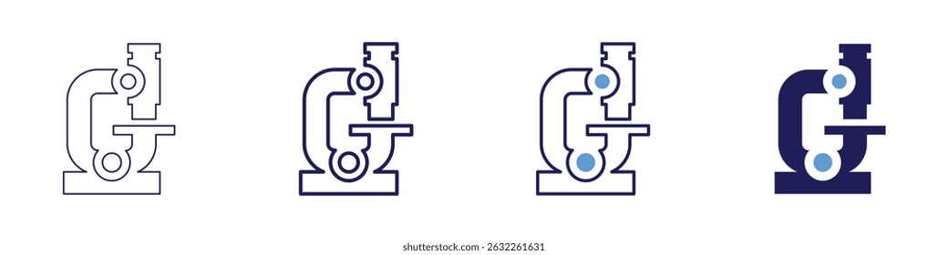Thermodynamic cycle icon in 4 different styles. Thin Line, Line, Bold Line, Duotone. Duotone style. Editable stroke.
