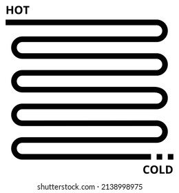 Thermodynamics icon vector illustration .