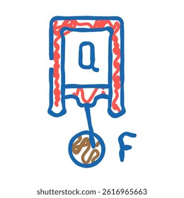 thermodynamics principles mechanical engineer doodle icon sketch vector. thermodynamics principles mechanical engineer sign. isolated symbol illustration