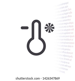 thermomete Vector icon . Lorem Ipsum Illustration design