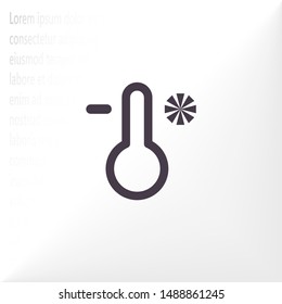 thermomete Vector icon . Lorem Ipsum Illustration design