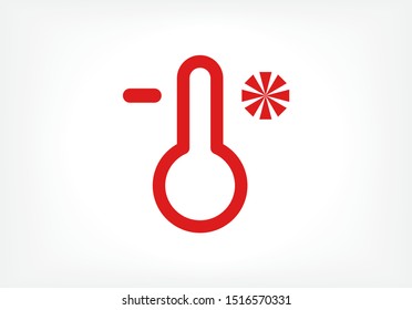 thermomete Vector icon . Lorem Ipsum Illustration design