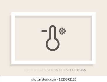 thermomete Vector icon . Lorem Ipsum Illustration design