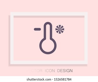 thermomete Vector icon . Lorem Ipsum Illustration design