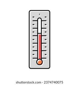thermometer accessory color icon vector. thermometer accessory sign. isolated symbol illustration
