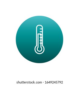 Farbverlauf-Design des Thermometers, Maßstabskala des Temperaturgrades Celsius wetter und Fahrenheit Vektorillustration
