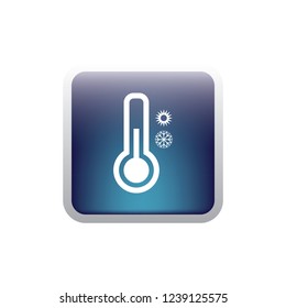 Thermometer button, web design element