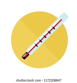 Thermometer cartoon icon. Vector illustration