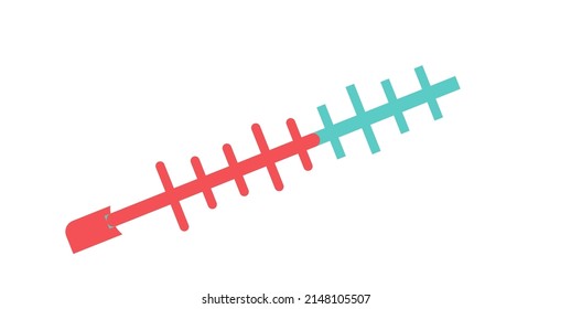 Thermometer cartoon icon. Vector illustration