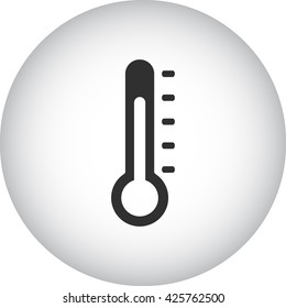 Thermometer classic sign simple icon on  background