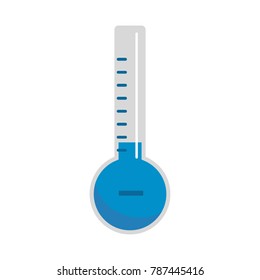 Thermometer cold icon. Flat illustration of thermometer cold vector icon isolated on white background
