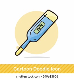Thermometer color doodle