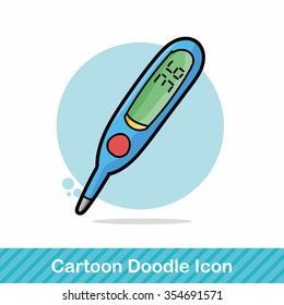 Thermometer color doodle