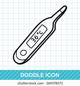 Thermometer color doodle