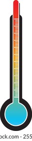 Thermometer Colorful Vector Illustration Design (Version: 04)