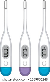 Thermometer mit digitaler MessIllustration