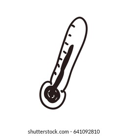 thermometer doodle cartoon