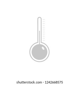 Thermometer equipment showing hot or cold weather. Thermometer Icon.Celsius and fahrenheit meteorology thermometers measuring , vector illustration. 