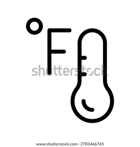 Thermometer Fahrenheit Icon Collection – Precise Temperature and Weather Icons for Apps and UI
