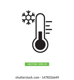 thermometer flat icon vector illustration