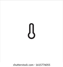 Thermometer flat icon- vector illustration
