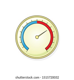 thermometer in flat style. Vector healthcare illustration for design and web.