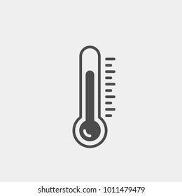 Thermometer Flat Vector Icon