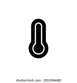 thermometer full Icon. Flat style design isolated on white background. Vector illustration