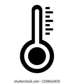 Thermometer glyph icon