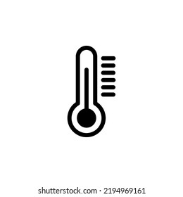 Termómetro con Ilustración De Icono De Glifo