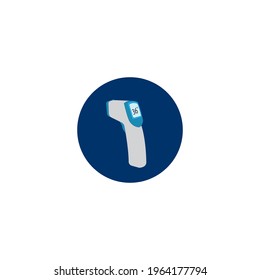 Thermometer Gun Icon vector design illustration symbol and background.