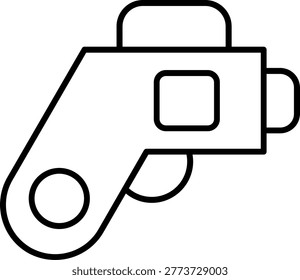Thermometer Gun Icon Vector Element line icon design vector icons