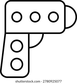Thermometer Gun Icon Vector Element line icon design vector icons