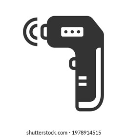 Thermometer Gun Icon Vector Illustration 
