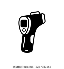 Icono de arma termómetro en vector. Ilustración