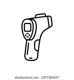 Icono de arma termómetro en vector. Ilustración