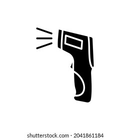 Icono de arma termómetro en vector. Logotipo