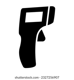 Thermometer gun Vector Glyph Icon For Personal And Commercial Use.
