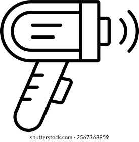 Thermometer Gun vector icon. Can be used for printing, mobile and web applications.