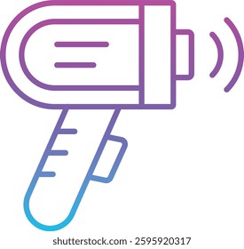 Thermometer Gun vector icon. Can be used for printing, mobile and web applications.