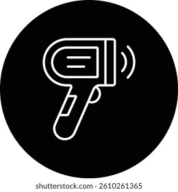 Thermometer Gun vector icon. Can be used for printing, mobile and web applications.