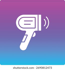Icono de Vector de pistola de termómetro. Se puede utilizar para aplicaciones de impresión, móviles y de Web.