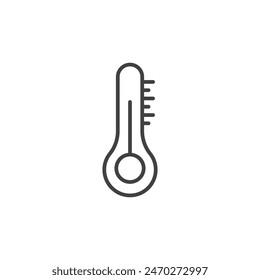 Iconos de medio termómetro. Símbolo del Vector de temperatura normal.
