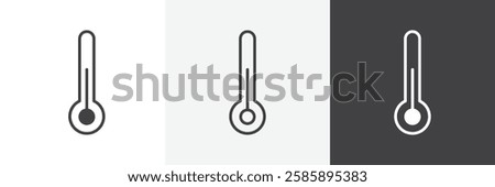 Thermometer half vector icons collection graphic designs for ui designs