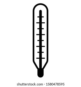 thermometer heat measurement tool icon vector
