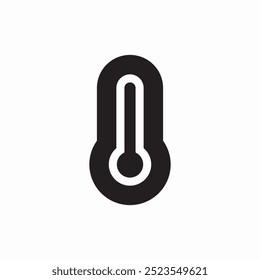 Thermometer Hochtemperatur Symbol Vorzeichen Vektor