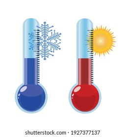 Thermometer Hot and Cold High Resolution